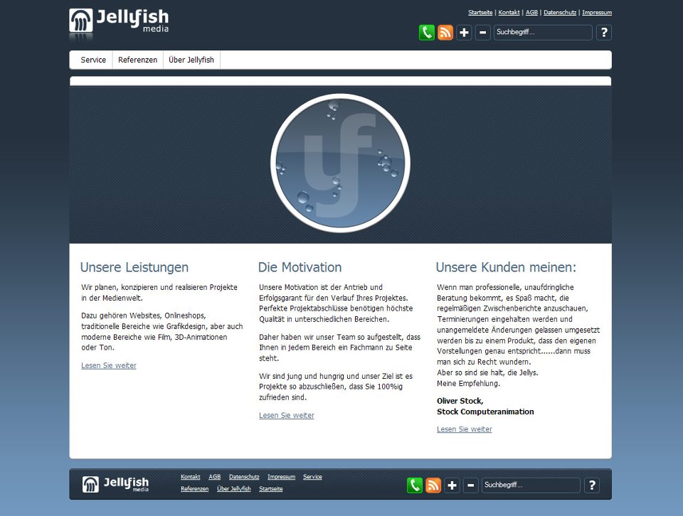 Jellyfish.media Website 2007